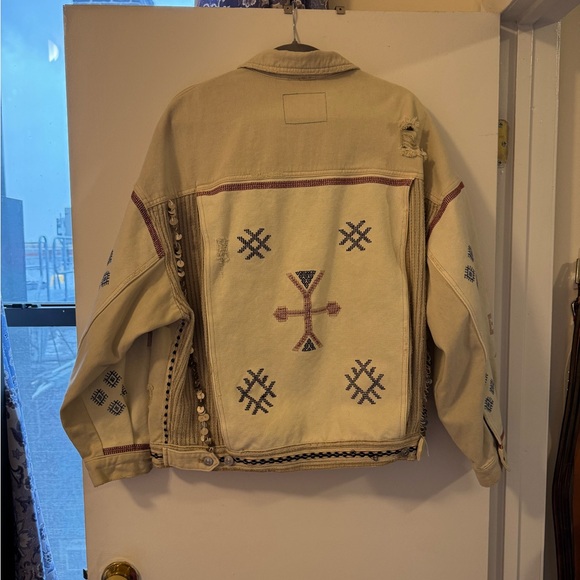Free People Winter Cactus Denim Jacket - Picture 3 of 12